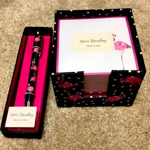 Vera Bradley Flamingo Fiesta desk set